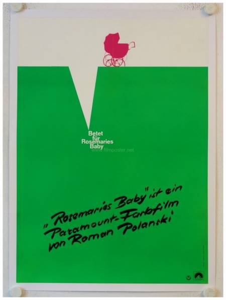 Rosemarys Baby original release german movie poster